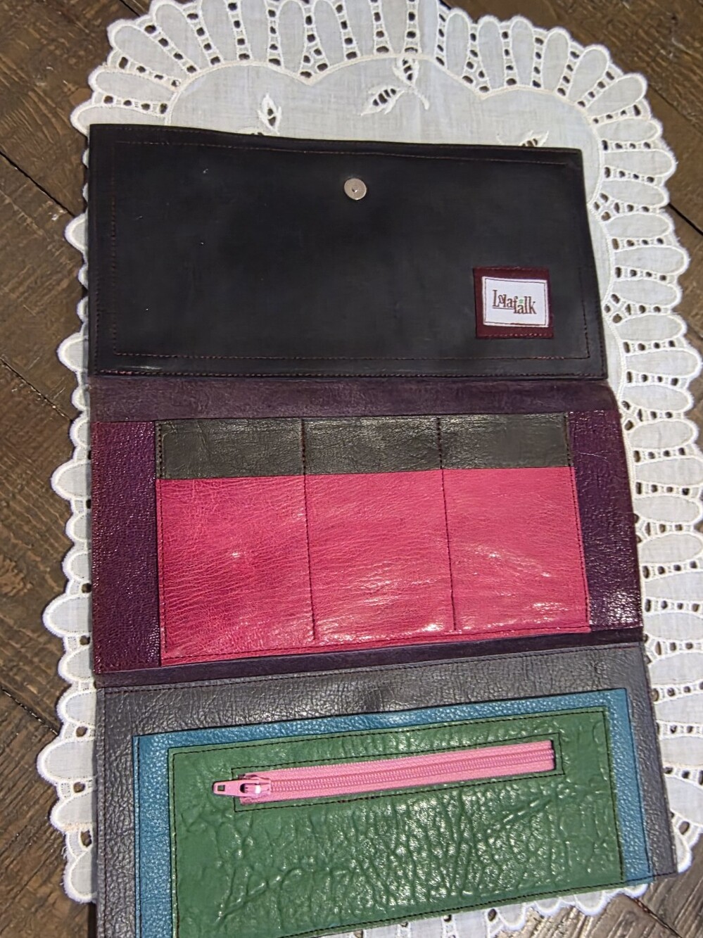 Lola Falk (Stella Travel Wallet) Patchwork Leather, Colorful, Passport - Picture 4 of 14
